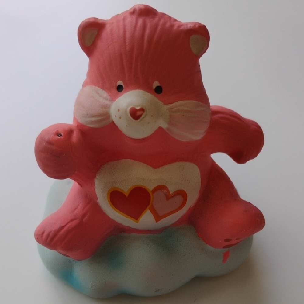 Vintage American Greetings Care Bear Figurine with Hearts
